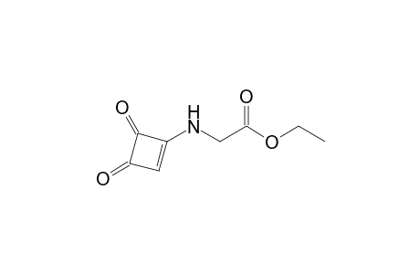 3-(Ethoxycarbonylmethyl)amino-3-cyclobuten-1,2-dione