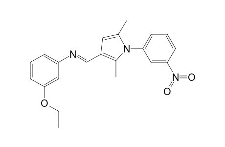 N-((E)-[2,5-Dimethyl-1-(3-nitrophenyl)-1H-pyrrol-3-yl]methylidene)-3-ethoxyaniline