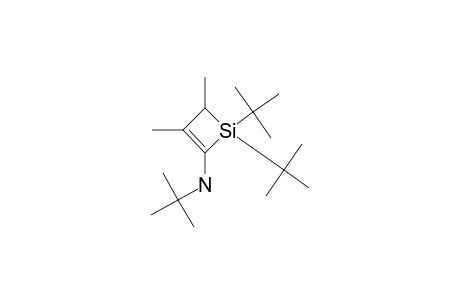 1,1-DI-TERT.-BUTYL-2-(N-TERT.-BUTYLAMINO)-3,4-DIMETHYLSILACYCLOBUT-2-ENE