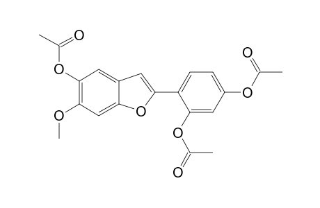 acetic acid [2-(2,4-diacetoxyphenyl)-6-methoxy-benzofuran-5-yl] ester