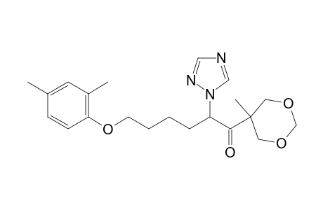 1-Hexanone, 6-(2,4-dimethylphenoxy)-1-(5-methyl-1,3-dioxan-5-yl)-2-(1H-1,2,4-triazol-1-yl)-