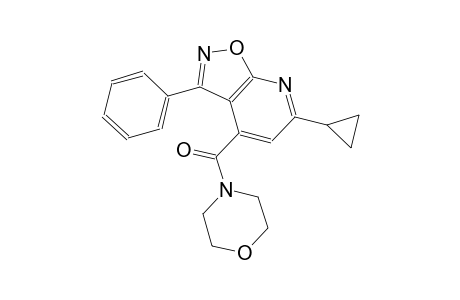 isoxazolo[5,4-b]pyridine, 6-cyclopropyl-4-(4-morpholinylcarbonyl)-3-phenyl-