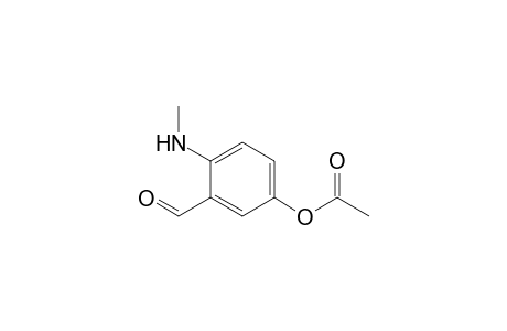 Benzaldehyde, 5-(acetyloxy)-2-(methylamino)-