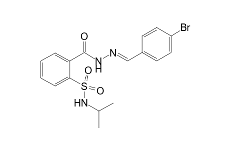 2-(2-(4-Bromobenzylidene)hydrazinecarbonyl)-Nisopropylbenzenesulfonamide