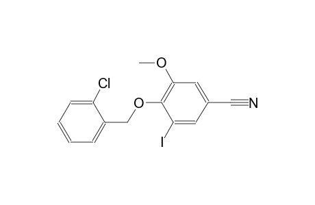 4-[(2-chlorobenzyl)oxy]-3-iodo-5-methoxybenzonitrile