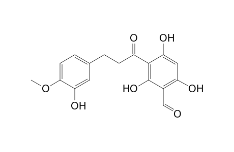 1-(2,4,6-Trihydroxy-5-formylphenyl)-3-(3-hydroxy-4-methoxyphenyl)propanone