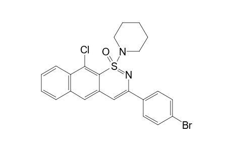 3-(4-Bromophenyl)-10-chloro-1-(piperidin-1-yl)naphtho[2,3-e][1,2]thiazine 1-oxide