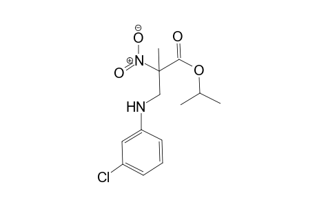 Isopropyl 3-(3-chlorophenylamino)-2-methyl-2-nitropropanoate