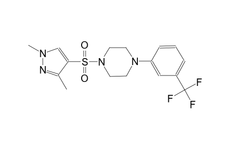 1-[(1,3-dimethyl-1H-pyrazol-4-yl)sulfonyl]-4-[3-(trifluoromethyl)phenyl]piperazine