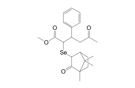 Methyl 5-oxo-3-phenyl-2-(camphorylseleno)hexanoate