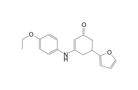 3-(4-ethoxyanilino)-5-(2-furyl)-2-cyclohexen-1-one