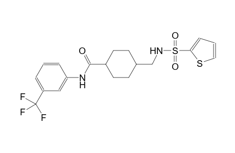 4-{[(2-thienylsulfonyl)amino]methyl}-N-[3-(trifluoromethyl)phenyl]cyclohexanecarboxamide