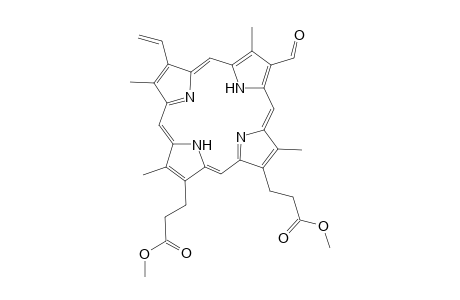 2-Vinyl-4-formyl-6,7-bis-(2-methoxy carbonylethyl)-1,3,5,8-tetra-methylporphin