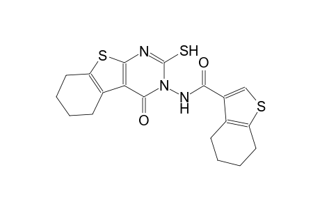 N-(4-oxo-2-sulfanyl-5,6,7,8-tetrahydro[1]benzothieno[2,3-d]pyrimidin-3(4H)-yl)-4,5,6,7-tetrahydro-1-benzothiophene-3-carboxamide
