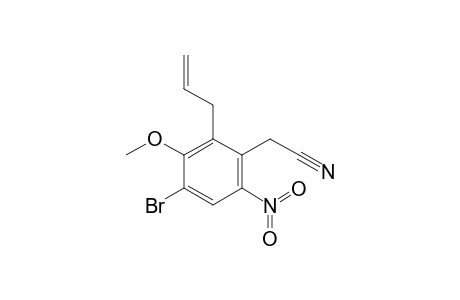 (2-Allyl-4-bromo-3-methoxy-6-nitrophenyl)acetonitrile