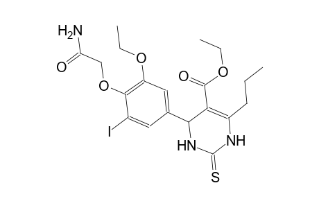 ethyl 4-[4-(2-amino-2-oxoethoxy)-3-ethoxy-5-iodophenyl]-6-propyl-2-thioxo-1,2,3,4-tetrahydro-5-pyrimidinecarboxylate