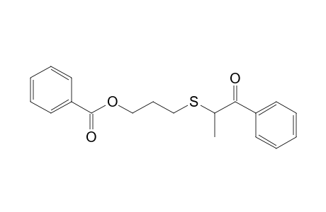 .alpha.-(3-Benzoyloxypropylthio)propiophenone