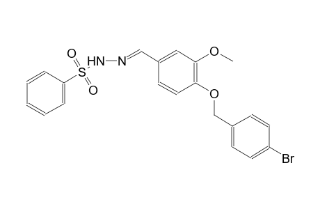 N'-((E)-{4-[(4-bromobenzyl)oxy]-3-methoxyphenyl}methylidene)benzenesulfonohydrazide
