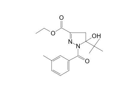 Ethyl 5-tert-butyl-5-hydroxy-1-(3-methylbenzoyl)-4,5-dihydro-1H-pyrazole-3-carboxylate