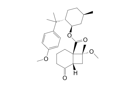 (1R,6S,8R)-(1R,2S,5R)-2-(2-(4-methoxyphenyl)propan-2-yl)-5-methyl-cyclohexyl-8-methoxy-8-methyl-5-oxo-bicyclo[4.2.0]-octane-1-carboxylate
