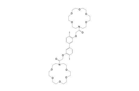 4,4'-DIIODO-3,3'-DI-(18-AZACROWN-6-N-CARBONYLMETHOXY)-BIPHENYL
