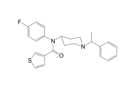 N-4-Fluorophenyl-N-[1-(1-phenylethyl)piperidin-4-yl]thiophene-3-carboxamide