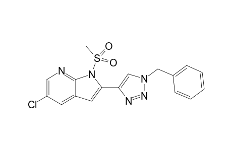 2-(1-Benzyl-1H-1,2,3-triazol-4-yl)-5-chloro-1-(methylsulfonyl)-1H-pyrrolo[2,3-b]pyridine