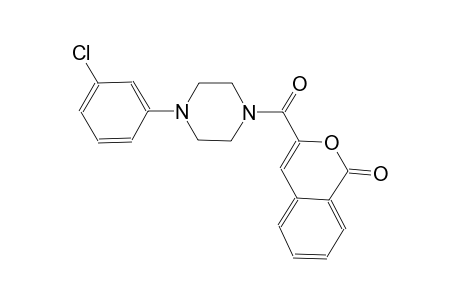 3-{[4-(3-chlorophenyl)-1-piperazinyl]carbonyl}-1H-2-benzopyran-1-one