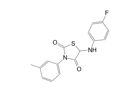 5-(4-fluoroanilino)-3-(3-methylphenyl)-1,3-thiazolidine-2,4-dione