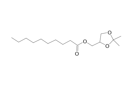 Decanoic acid, (2,2-dimethyl-1,3-dioxolan-4-yl)methyl ester