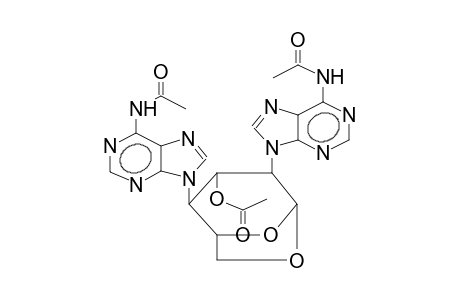 2,4-BIS(ADENIN-9-YL)-1,6-ANHYDRO-2,4-DIDEOXY-BETA-D-GLUCOPYRANOSE,TRIACETATE