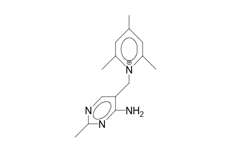 1-(4-Amino-2-methyl-5-pyrimidinylmethyl)-2,4,6-trimethyl-pyridinium cation