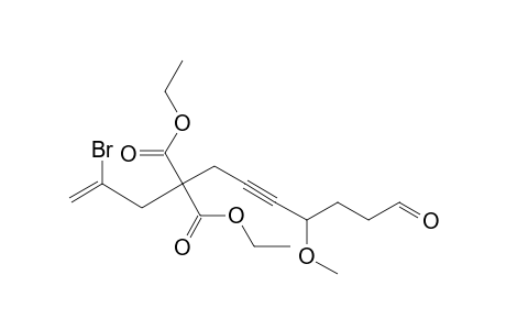 Diethyl 2-bromo-8-methoxy-1-undecene-6-yne-11-al-4,4-dicarboxylate