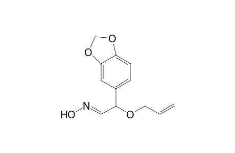 1,3-Benzodioxole-5-acetaldehyde, .alpha.-(2-propenyloxy)-, oxime