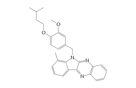 6-[4-(isopentyloxy)-3-methoxybenzyl]-7-methyl-6H-indolo[2,3-b]quinoxaline