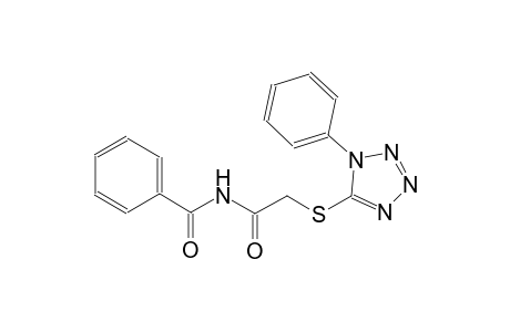 N-benzoyl-2-[(1-phenyl-1H-tetraazol-5-yl)sulfanyl]acetamide