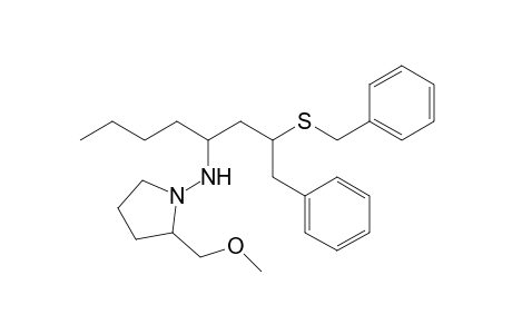 {[2'-(Benzylsulfanyl)-3'-phenylpropyl]pentyl}-[2-(methoxymethyl)pyrrolidin-1-yl]amine