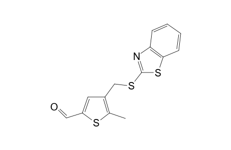 2-Thiophenecarboxaldehyde, 4-[(1,3-benzothiazol-2-ylthio)methyl]-5-methyl-