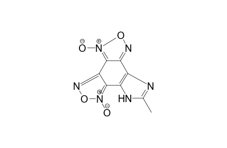 7H-Imidazolo[4,5-g]1,2,5-oxadiazolo[4,3-E]2,1,3-benzoxadiazole, 8-methyl-, 1,4-dioxide