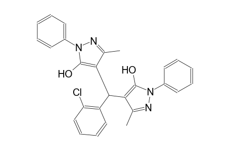 4,4'-((2-chlorophenyl)methylene)bis(3-methyl-1-phenyl-1H-pyrazol-5-ol)