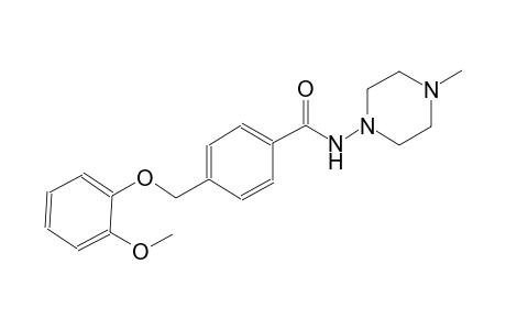 4-[(2-methoxyphenoxy)methyl]-N-(4-methyl-1-piperazinyl)benzamide
