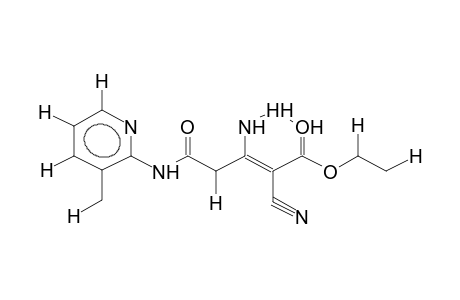 4-[N-(3-METHYLPYRID-2-YL)CARBAMOYL]-3-AMINO-2-CYANOBUTEN-2-OIC ACID,ETHYL ESTER