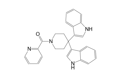 1H-indole, 3-[4-(1H-indol-3-yl)-1-(2-pyridinylcarbonyl)-4-piperidinyl]-