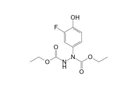 Ethyl N-(ethoxycarbonylamino)-N-(3-fluoranyl-4-oxidanyl-phenyl)carbamate