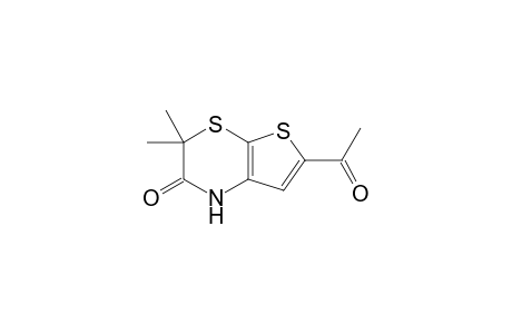 6-Acetyl-3,3-dimethyl-1H-thieno[2,3-b][1,4]thiazin-2-one