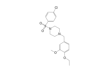 piperazine, 1-[(4-chlorophenyl)sulfonyl]-4-[(4-ethoxy-3-methoxyphenyl)methyl]-