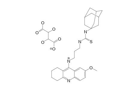 1-ADAMANTYL-3-[2-(7-METHOXY-1,2,3,4-TETRAHYDROACRIDIN-9-YL-AMINO)-PROPYL]-THIOUREA-2,3-DIHYDROXYSUCCINATE