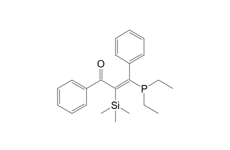 (Z)-3-diethylphosphanyl-1,3-diphenyl-2-trimethylsilyl-prop-2-en-1-one