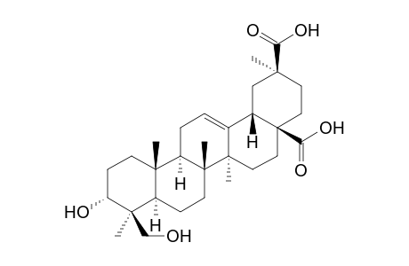 (2S,4aR,6aR,6aS,6bR,8aR,9S,10R,12aR,14bS)-10-hydroxy-2,6a,6b,9,12a-pentamethyl-9-methylol-1,3,4,5,6,6a,7,8,8a,10,11,12,13,14b-tetradecahydropicene-2,4a-dicarboxylic acid