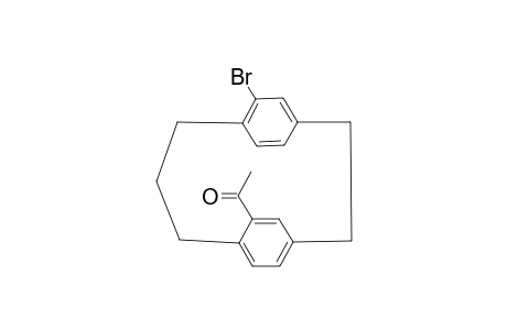 1-(15-Bromo-tricyclo[9.2.2.2*4,7*]heptadeca-1(14),4(17),5,12-hexaen-6-yl)-ethanone